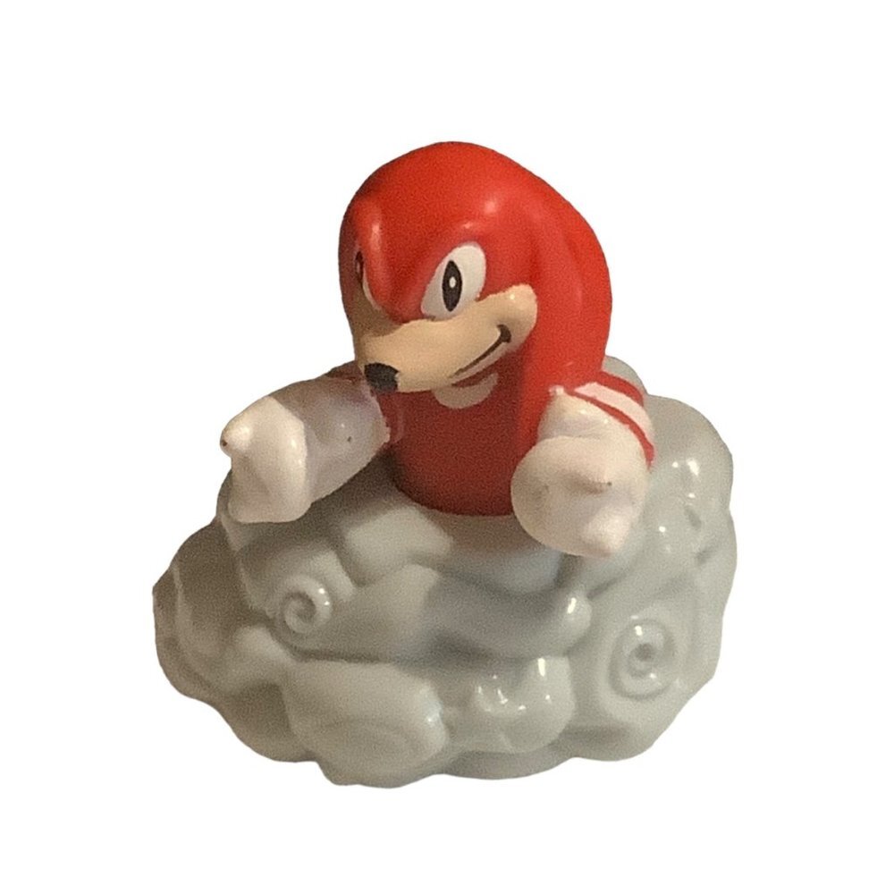 Vtg SEGA Knuckles Red Sonic The Hedgehog Spinning Car McDonalds Happy Meal 1993